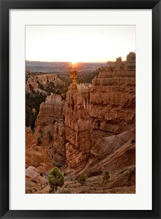 Framed Sunstar Over Thor&#39;s Hammer Print