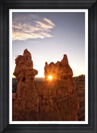 Framed Shining through the Keyhole Print