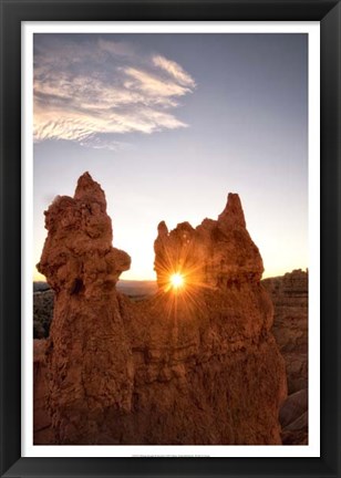 Framed Shining through the Keyhole Print