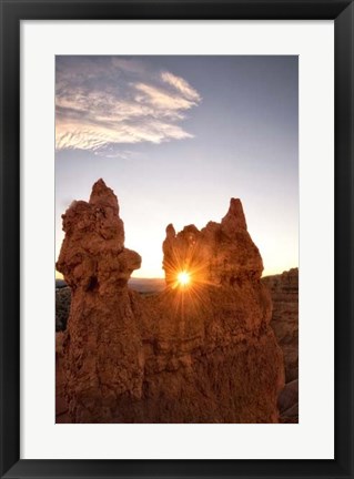 Framed Shining through the Keyhole Print