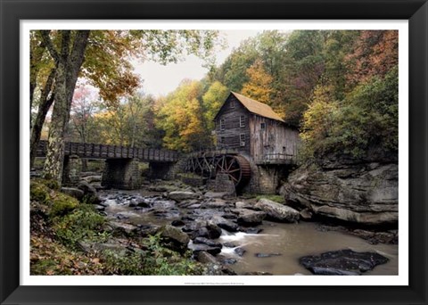 Framed Glade Creek Mill Print