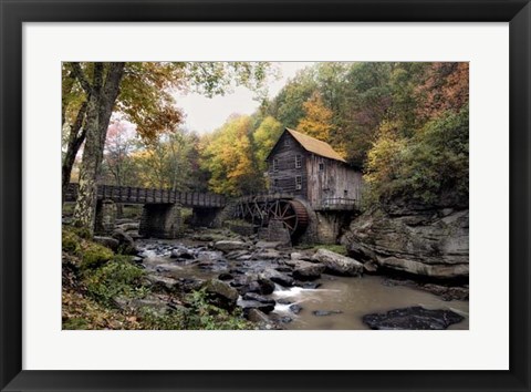 Framed Glade Creek Mill Print