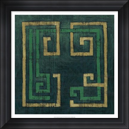 Framed Emerald Diversion II Print