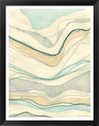 Framed Ocean Cascade II Print