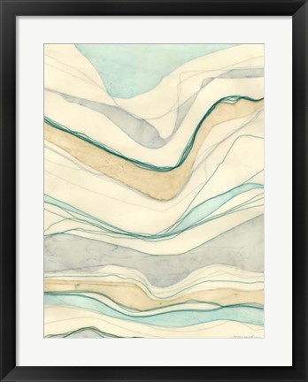 Framed Ocean Cascade II Print