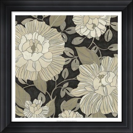 Framed Garden Noir II Print