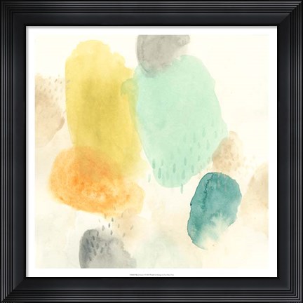 Framed River Stones I Print