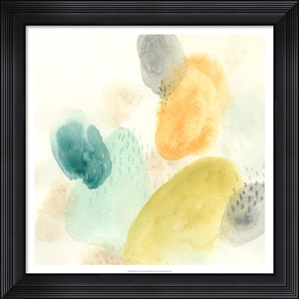 Framed River Stones II Print