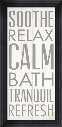 Framed Spa Retreat II Print