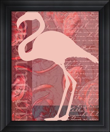 Framed Flamingo Pink Print