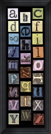 Framed Studio Alphabet II Print