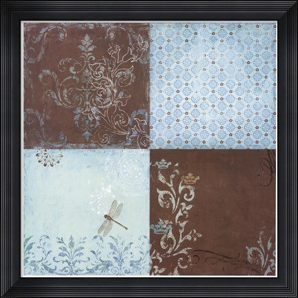 Framed Dragonfly Crowns Print