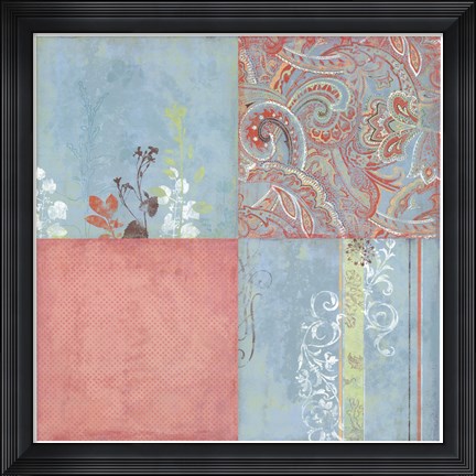 Framed Paisley Gardens Print