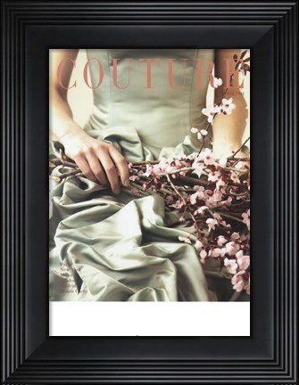 Framed Couture April 1961 Print