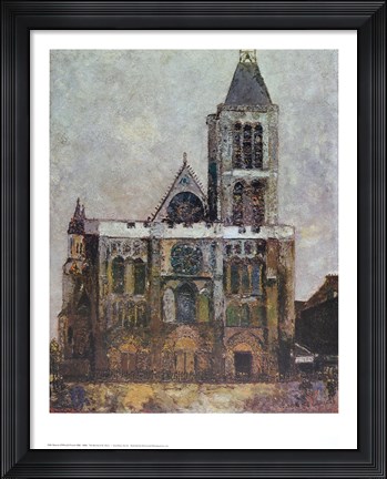 Framed Basilica, St. Denis Print