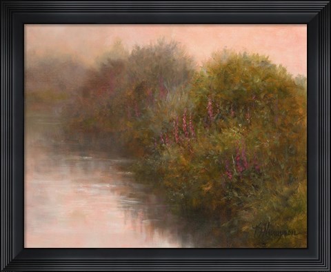 Framed River Vignette Print
