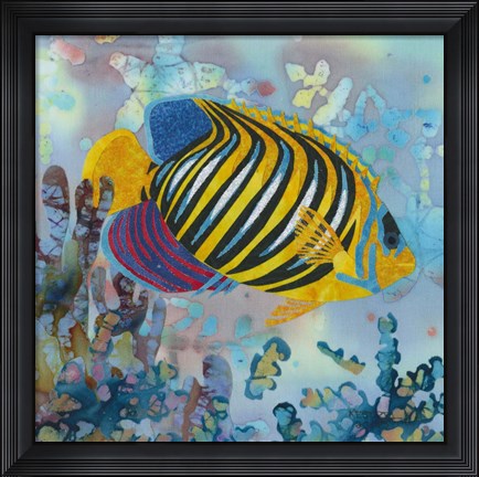 Framed Regal Angel Fish Print