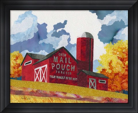 Framed Mail Pouch Barn Print