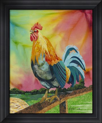 Framed Rooster Print