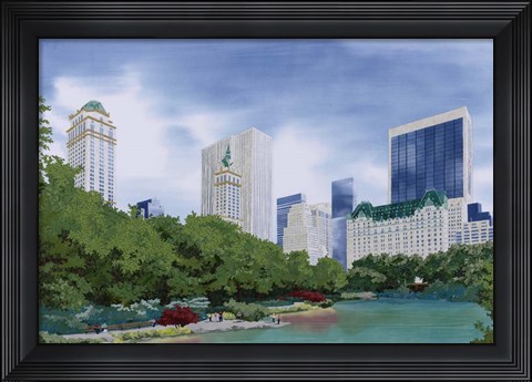 Framed New York City Skyline Print