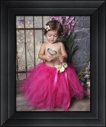 Framed Beauty and the Butterfly Print