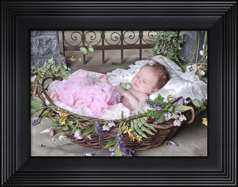 Framed Sleeping Baby Print