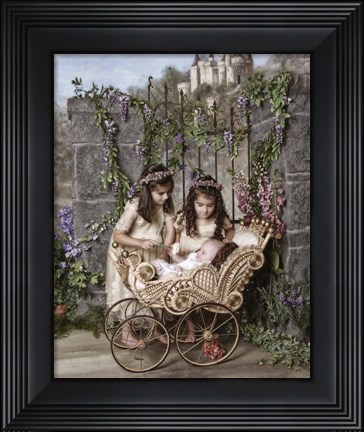 Framed Rose for Baby Print