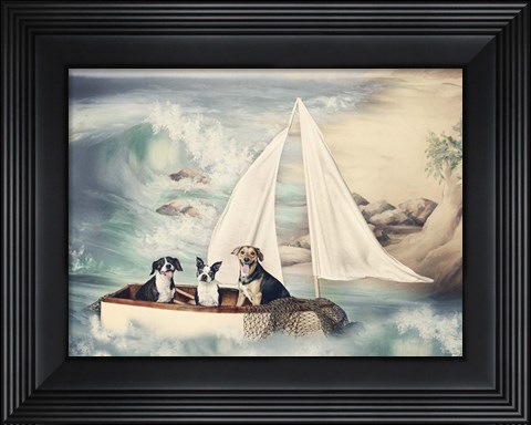 Framed Ruff Seas Print