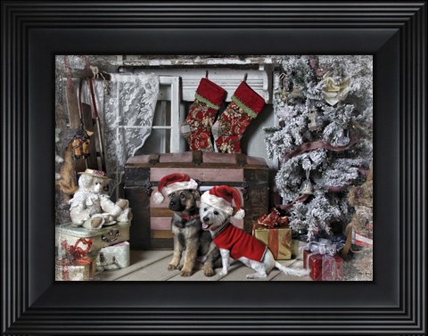 Framed Awaiting Santa Print