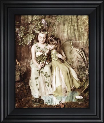 Framed Fairies in Forest Print
