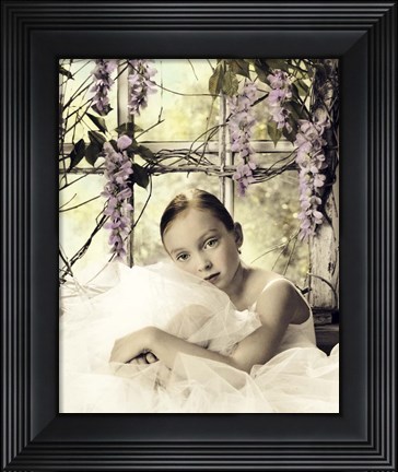 Framed Wisteria Window Print