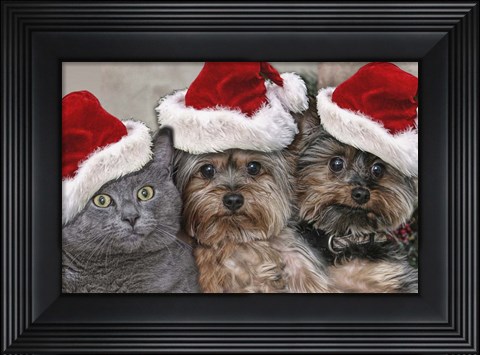 Framed Santa&#39;s Helpers Print