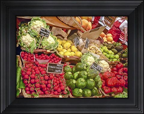 Framed Trip Vegetables Print