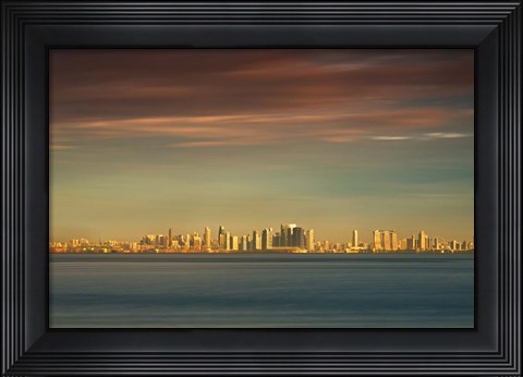 Framed Sunrise Across the Sea Print