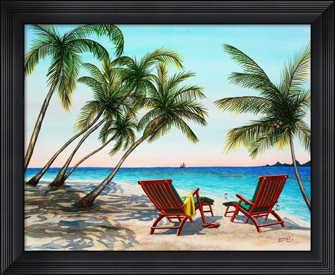 Framed Tropical Vacation Print