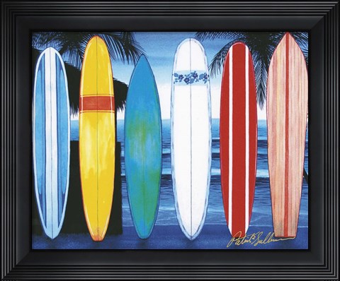 Framed Surfboards Print