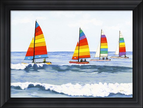 Framed Sail Colors Print