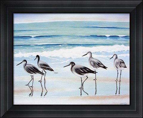 Framed 5 Birds Print