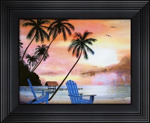 Framed Tropical Morning Print