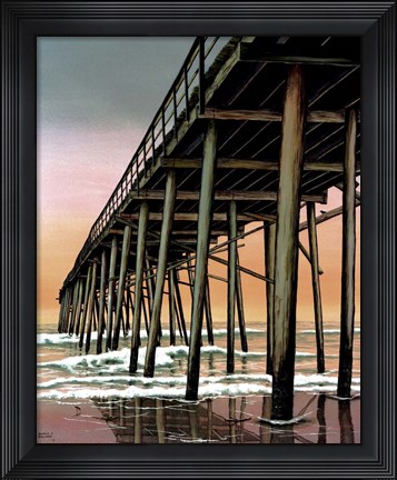 Framed Vertical Pier Print