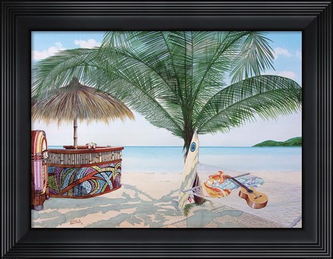Framed Tiki Bar Print