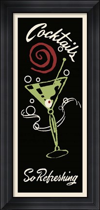 Framed Cocktails So Refreshing Print