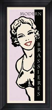 Framed Modern Brassieres Print