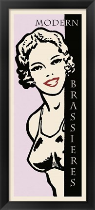 Framed Modern Brassieres Print