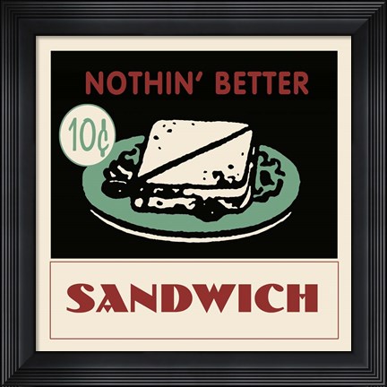 Framed Sandwich Print