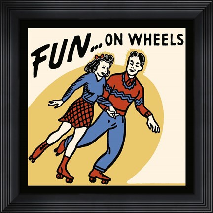 Framed Fun...On Wheels Print