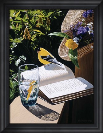 Framed Summer Hat Print
