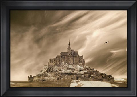 Framed Mont St Michel, Mont St Michel, France 07 Print