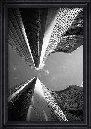 Framed Building Abstract, New York City 80 Print