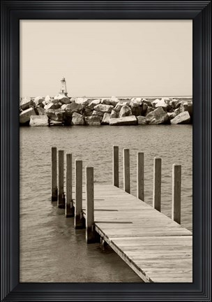 Framed pier Print